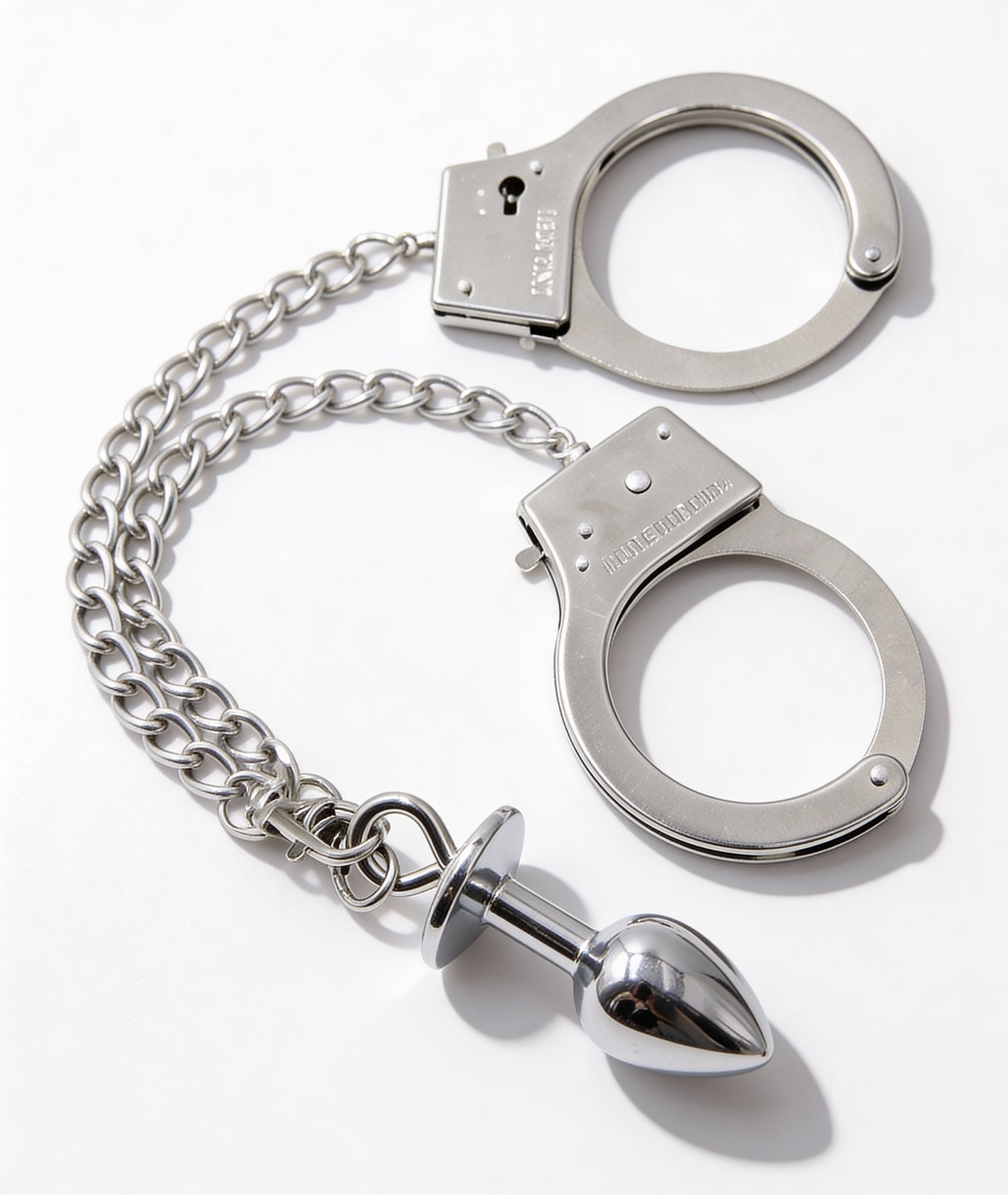 Handcuffs with Anal Plug